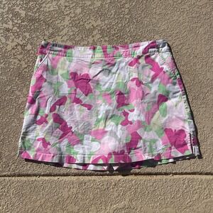 Lady Hagen Golf Skort Woman Size 16 Pink Butterfly Breast‎ Cancer Tennis Pockets